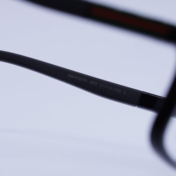 Gucci GG1737O 001 Eyeglasses Black 54mm Rectangle Frame - Picture 5 of 11